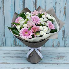 Букет цветов из:  Герберы, Альстромерии и Хризантемы в Коммаяке