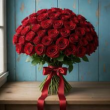 Букет Красные розы Блэк Меджик в Коммаяке