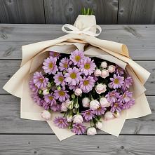 Букет цветов из:  Розы и Хризантемы в Коммаяке