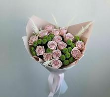Букет цветов из:  Розы и Хризантемы в Коммаяке
