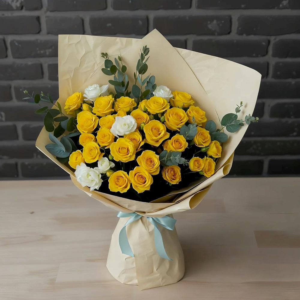 Букет цветов из: Розы в Коммаяке