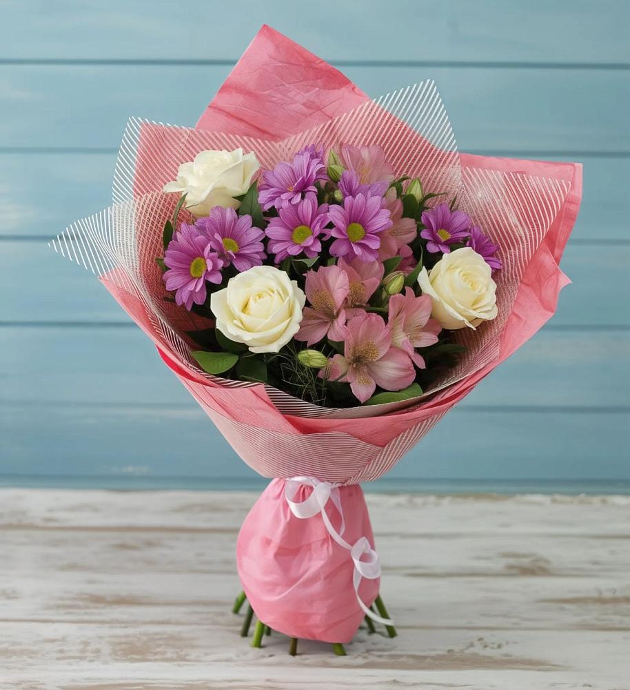 Букет цветов из: Герберы в Коммаяке