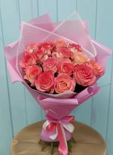 Букет 15 Розовых роз Равель #REPLACE_PRED# Коммаяке